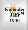 Kalender Jahr 1940